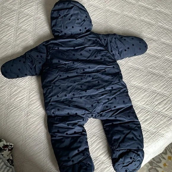 Jacadi, snow suit, navy blue, size 6m NWT